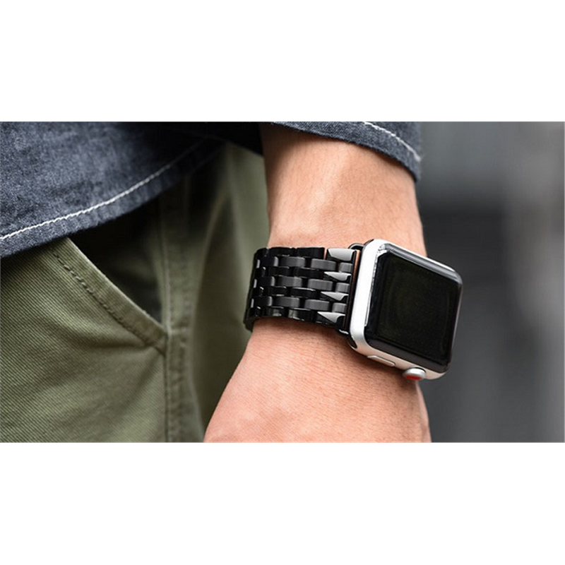 Dây đeo Apple Watch bền đẹp, chất liệu da, cao su các loại