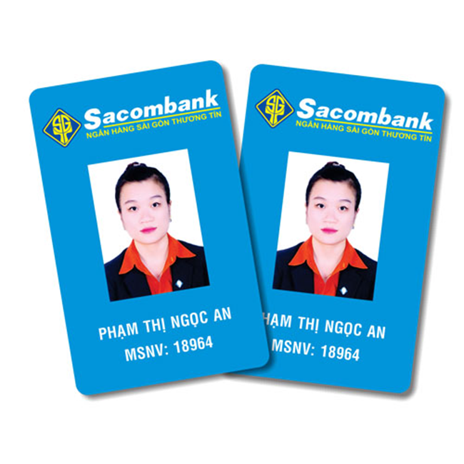Thẻ nhân viên ngân hàng Sacombank